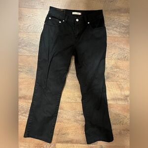 Levi's 505 Black Women's Boot-Cut Jeans Size 6.